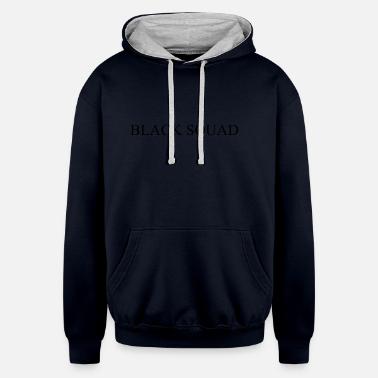 BLACK SQUAD' Unisex Two-Tone Hoodie 